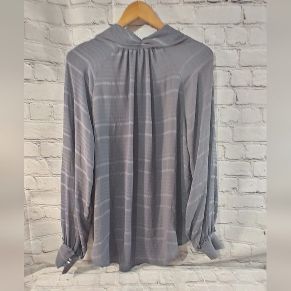 Feather Bone Anthropologie Blouse Marietta High Neck L - Picture 2 of 12